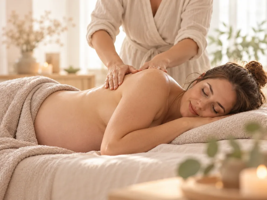 Entspannende Massage in der Schwangerschaft
